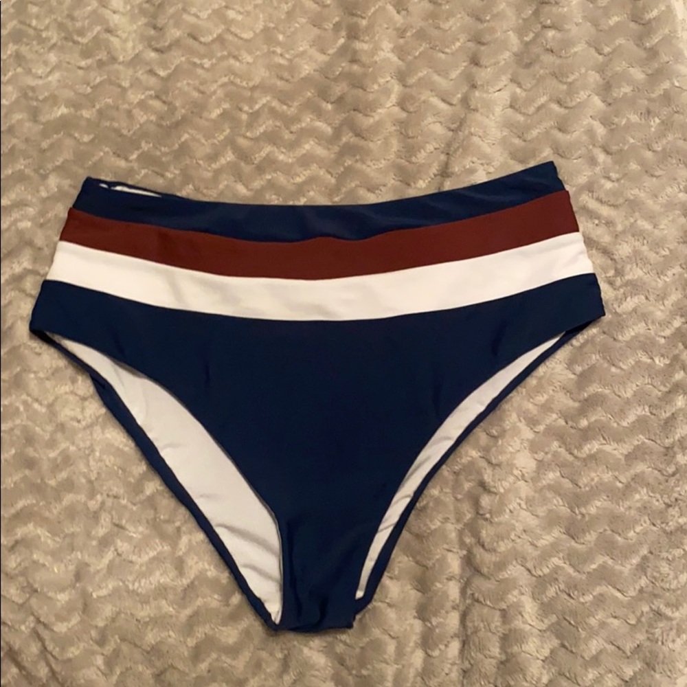 High waisted bikini bottoms